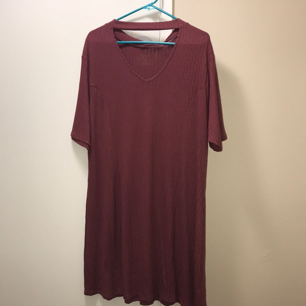 Dusty rose skater dress